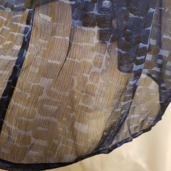 Lucky Brand women's blue lined gauze size small dress NWT - Picture 11 of 11